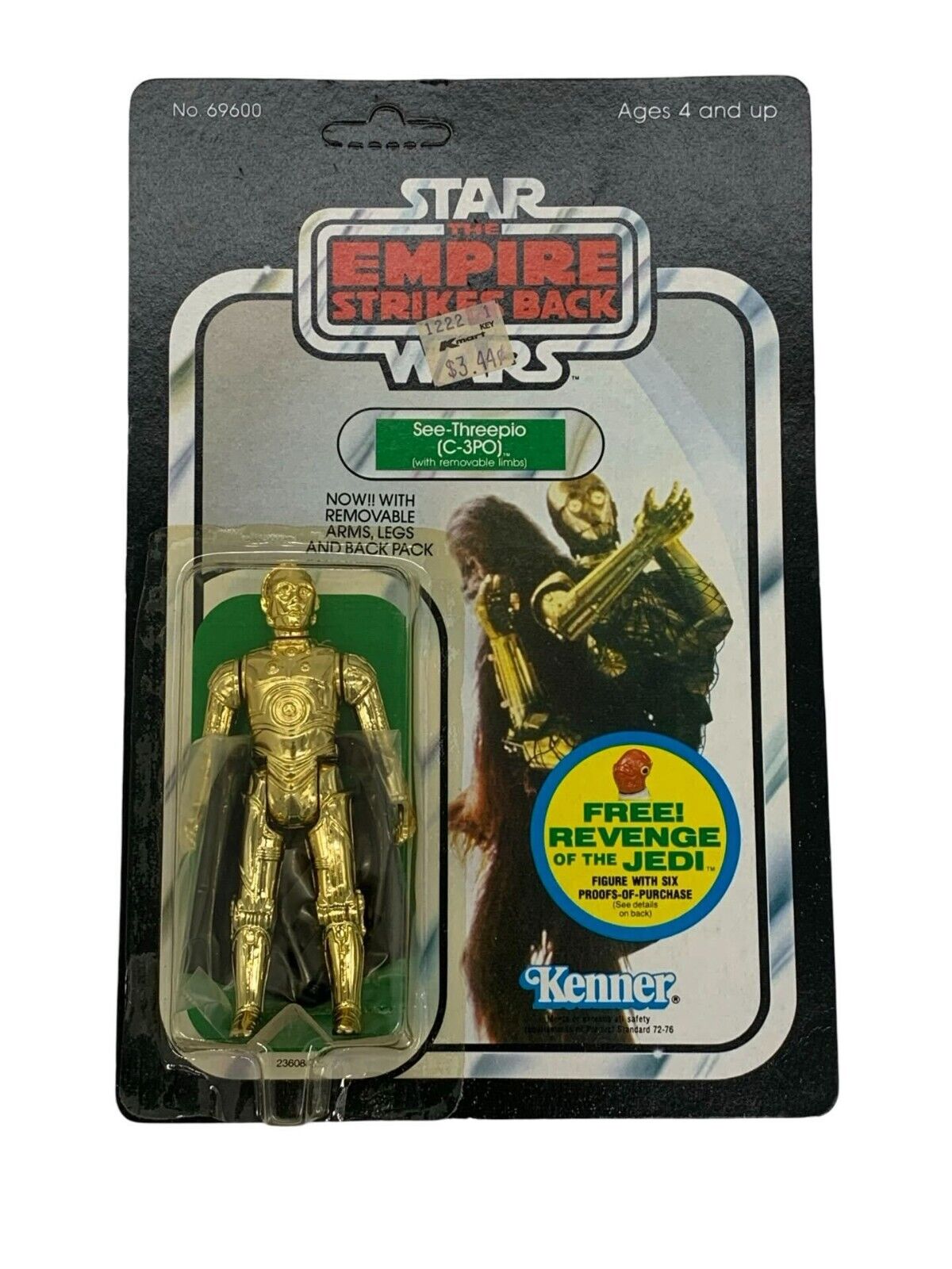 C-3PO (See-Threepio) with removable limbs sold