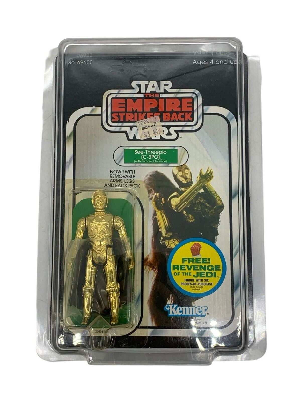 C-3PO (See-Threepio) with removable limbs sold