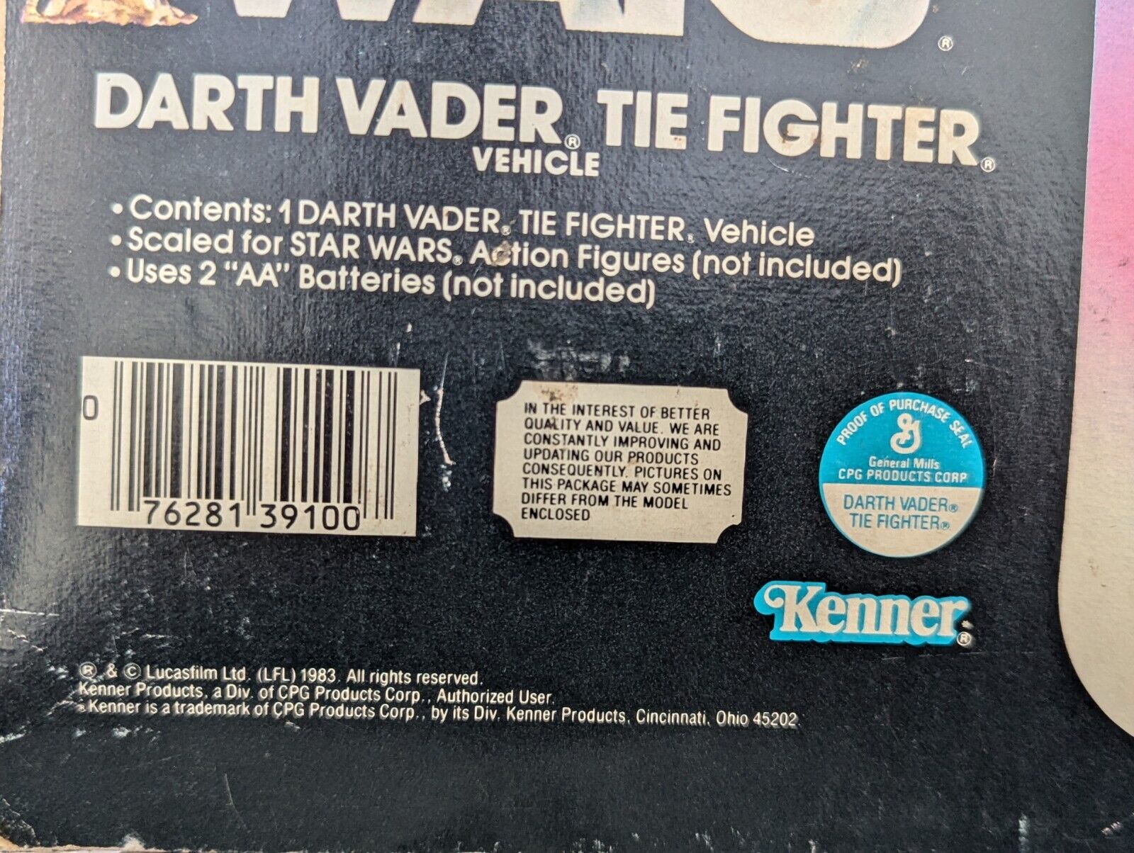 Darth Vader TIE Fighter sold