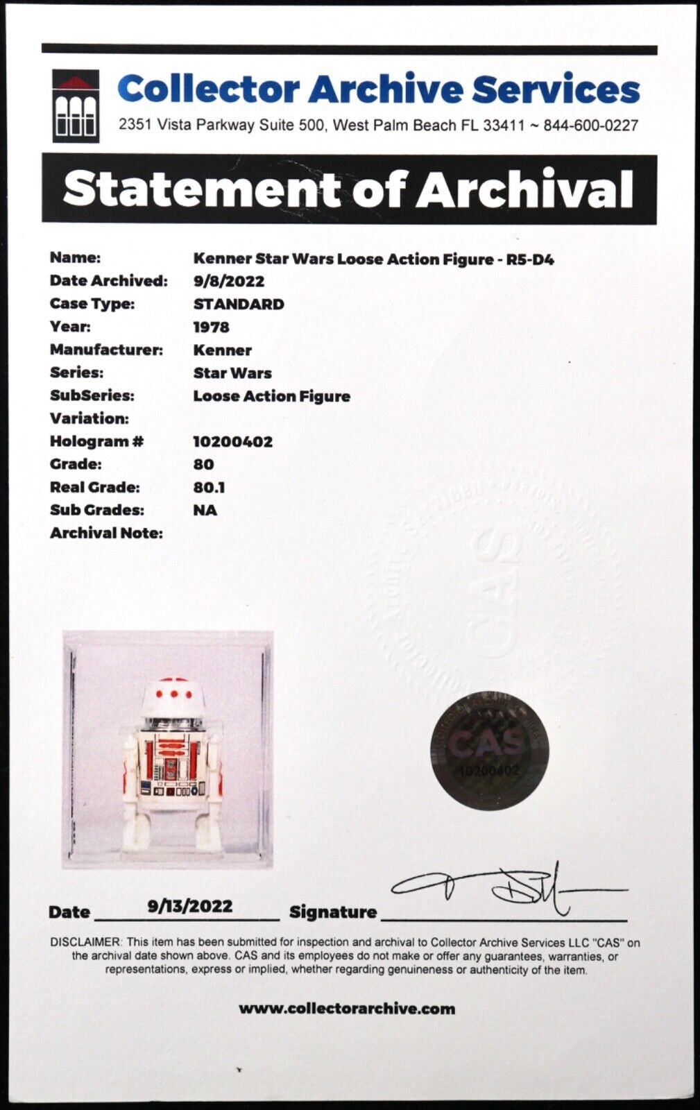 R5-D4 (Arfive-Defour) sold