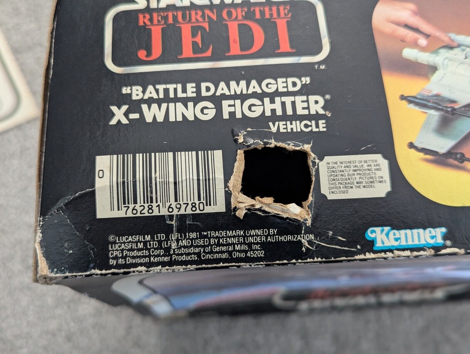 X-Wing Fighter (Battle Damaged) sold