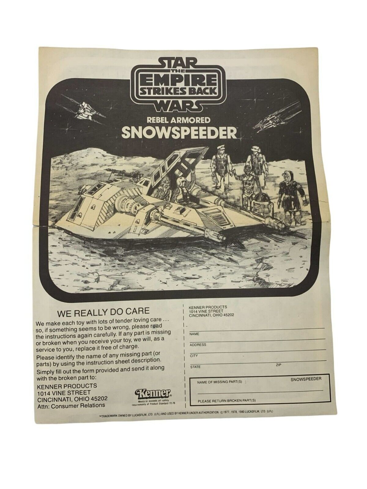 Rebel Armored Snowspeeder sold