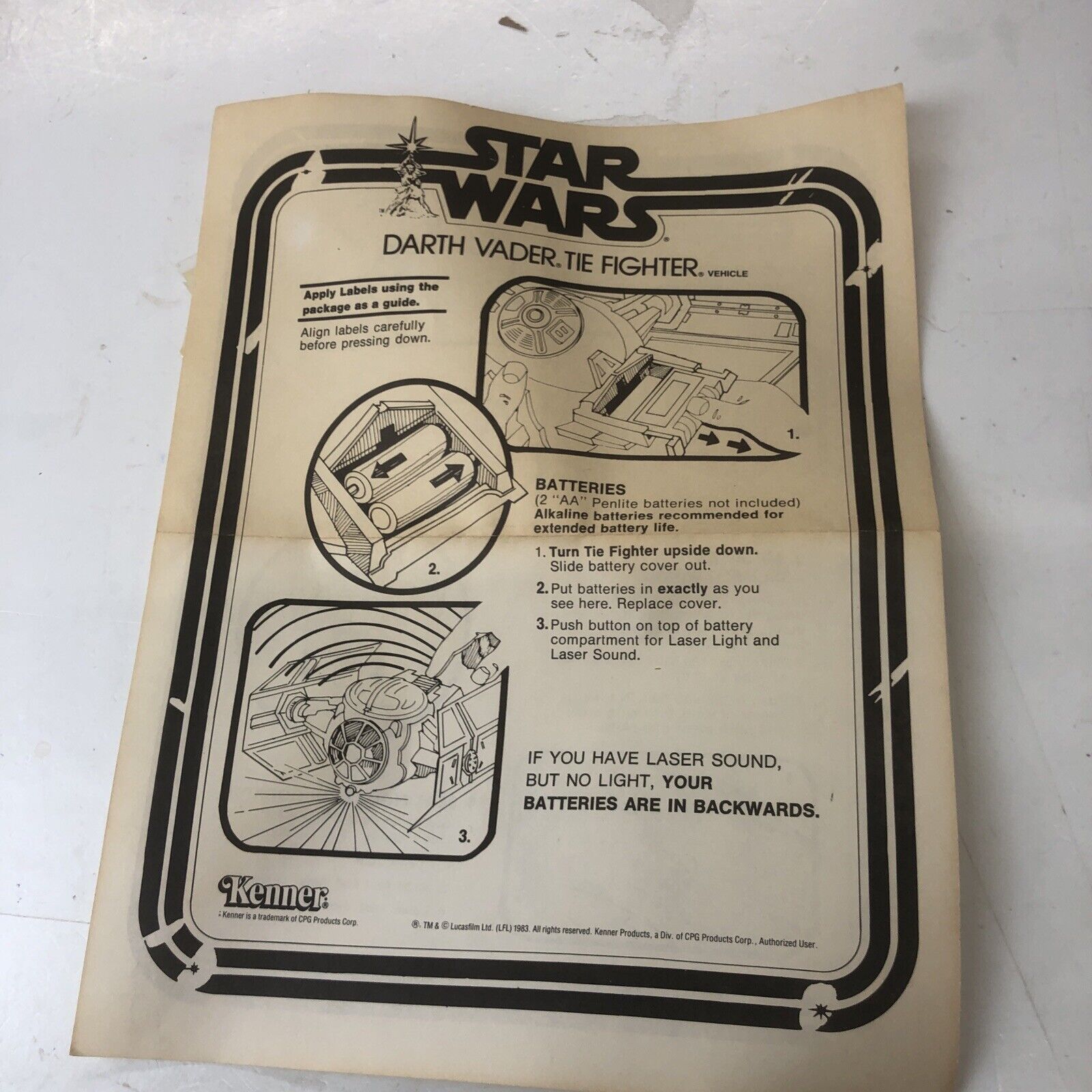 Darth Vader TIE Fighter sold
