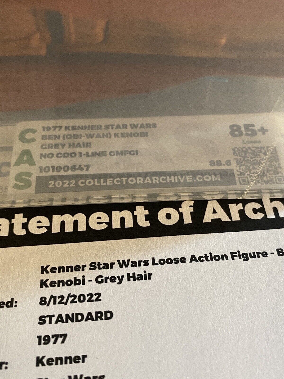 Ben (Obi-Wan) Kenobi sold