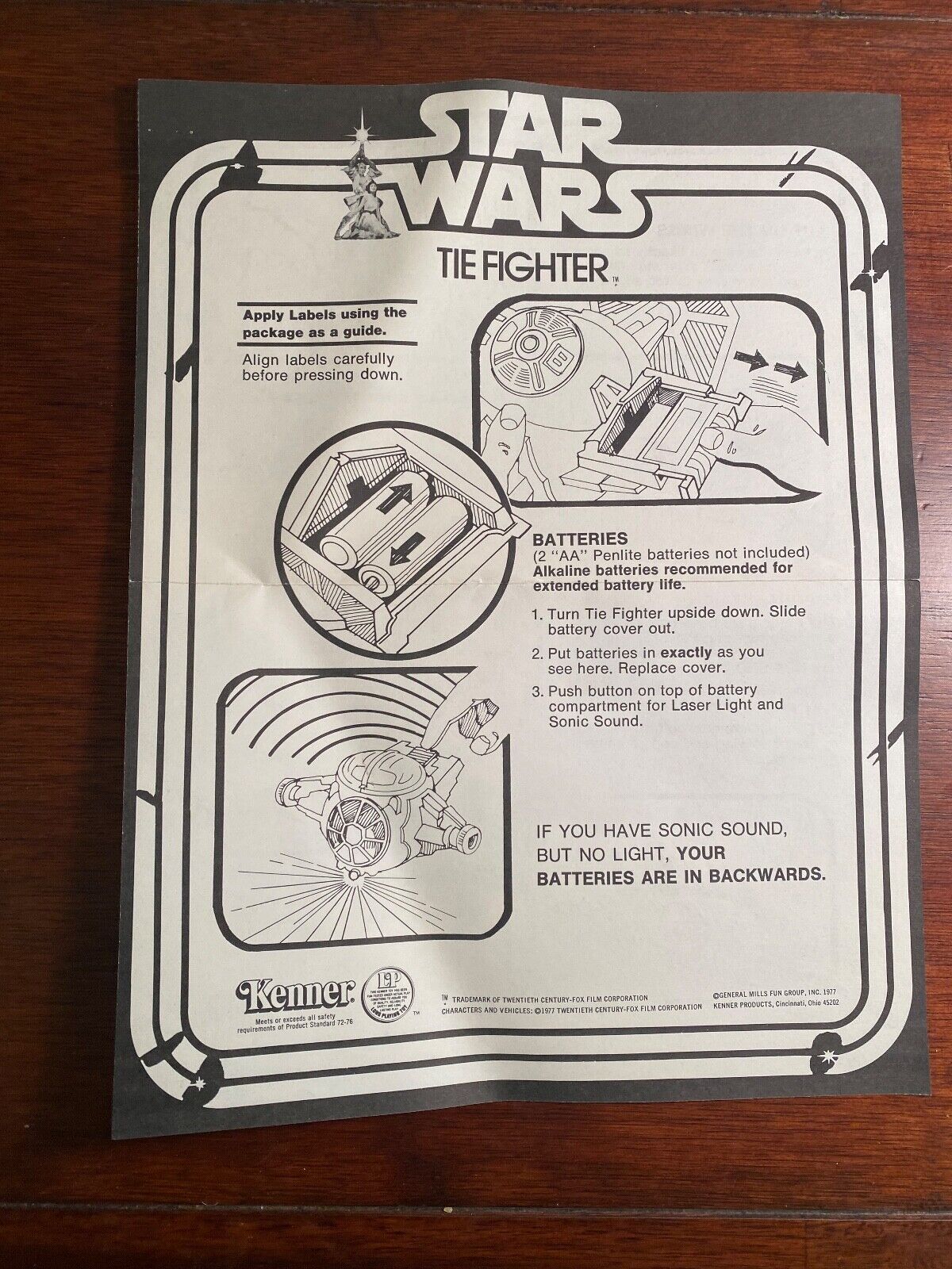 TIE Fighter sold