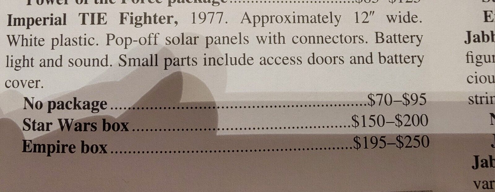 TIE Fighter sold