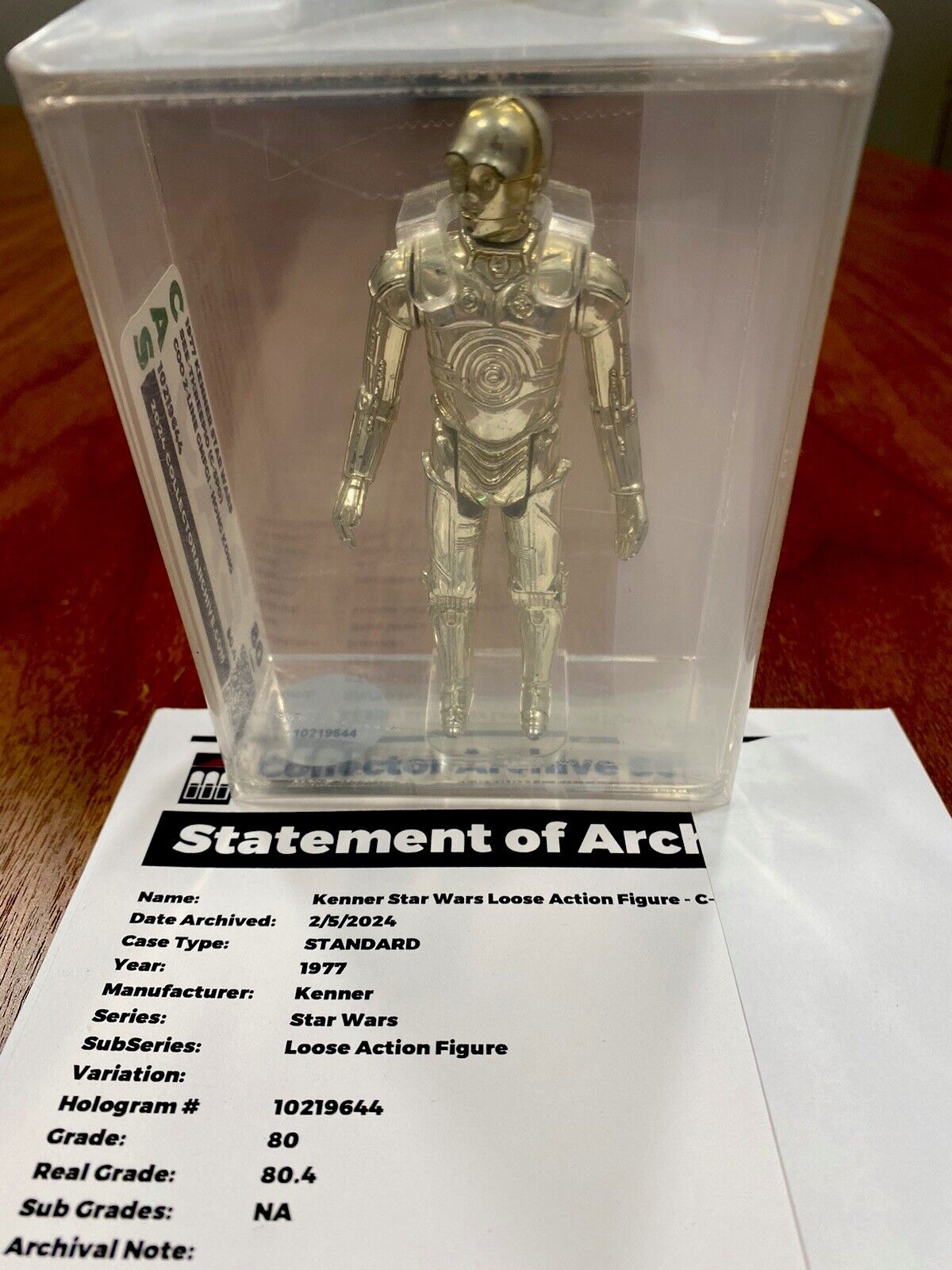 C-3PO (See-Threepio) sold