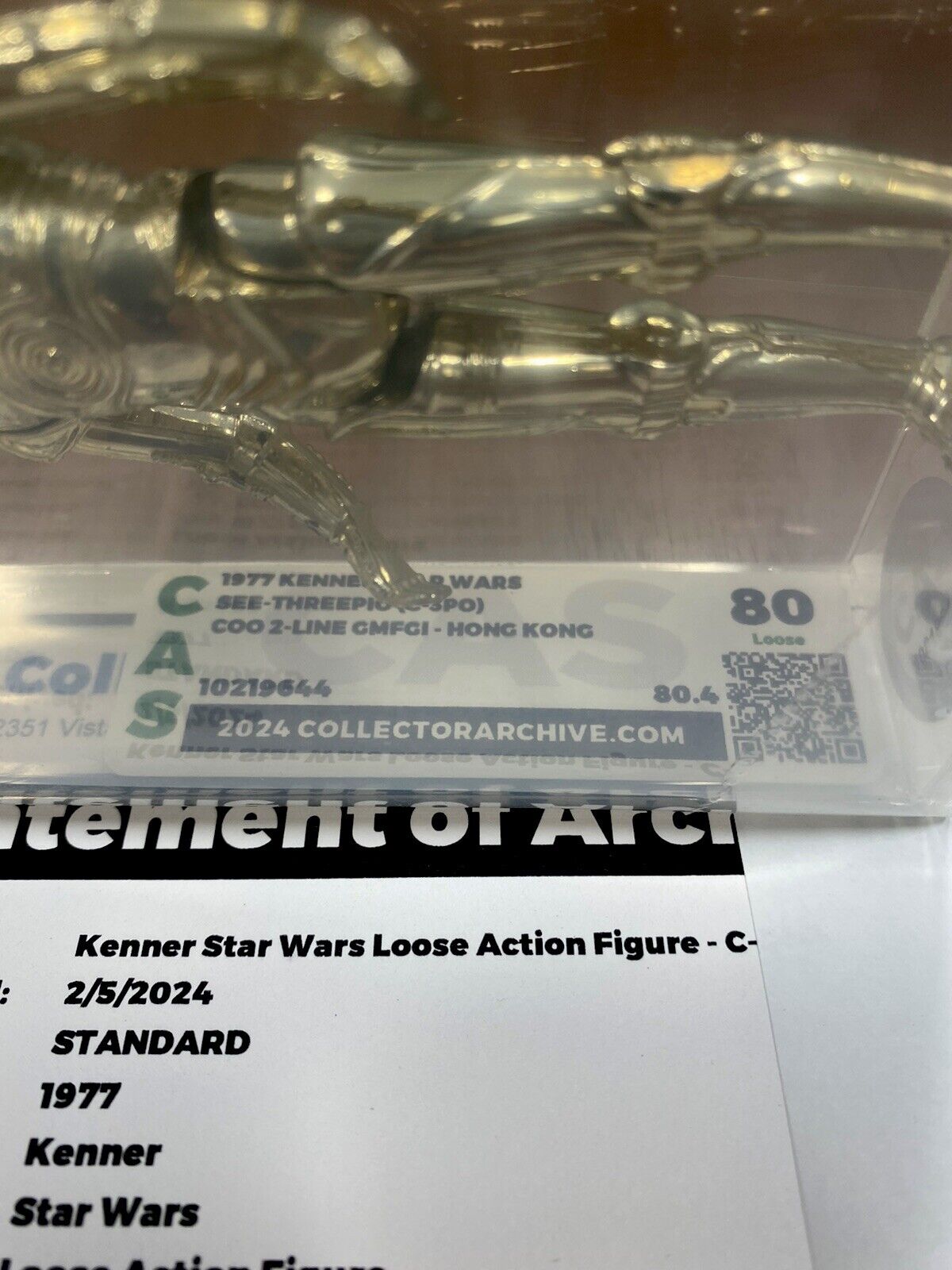 C-3PO (See-Threepio) sold