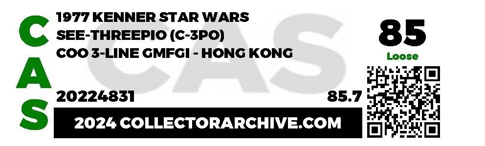 C-3PO (See-Threepio) sold