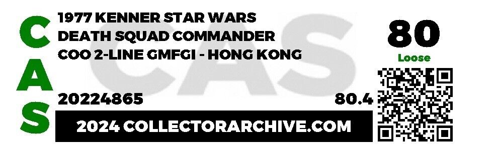 Death Squad Commander (Star Destroyer Commander) sold