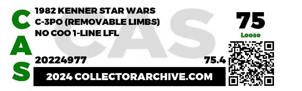C-3PO (See-Threepio)  with removable limbs sold