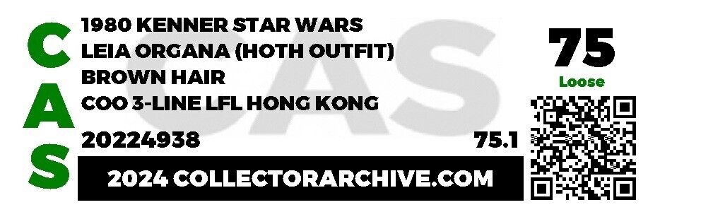 Princess Leia Organa (Hoth Outfit) sold