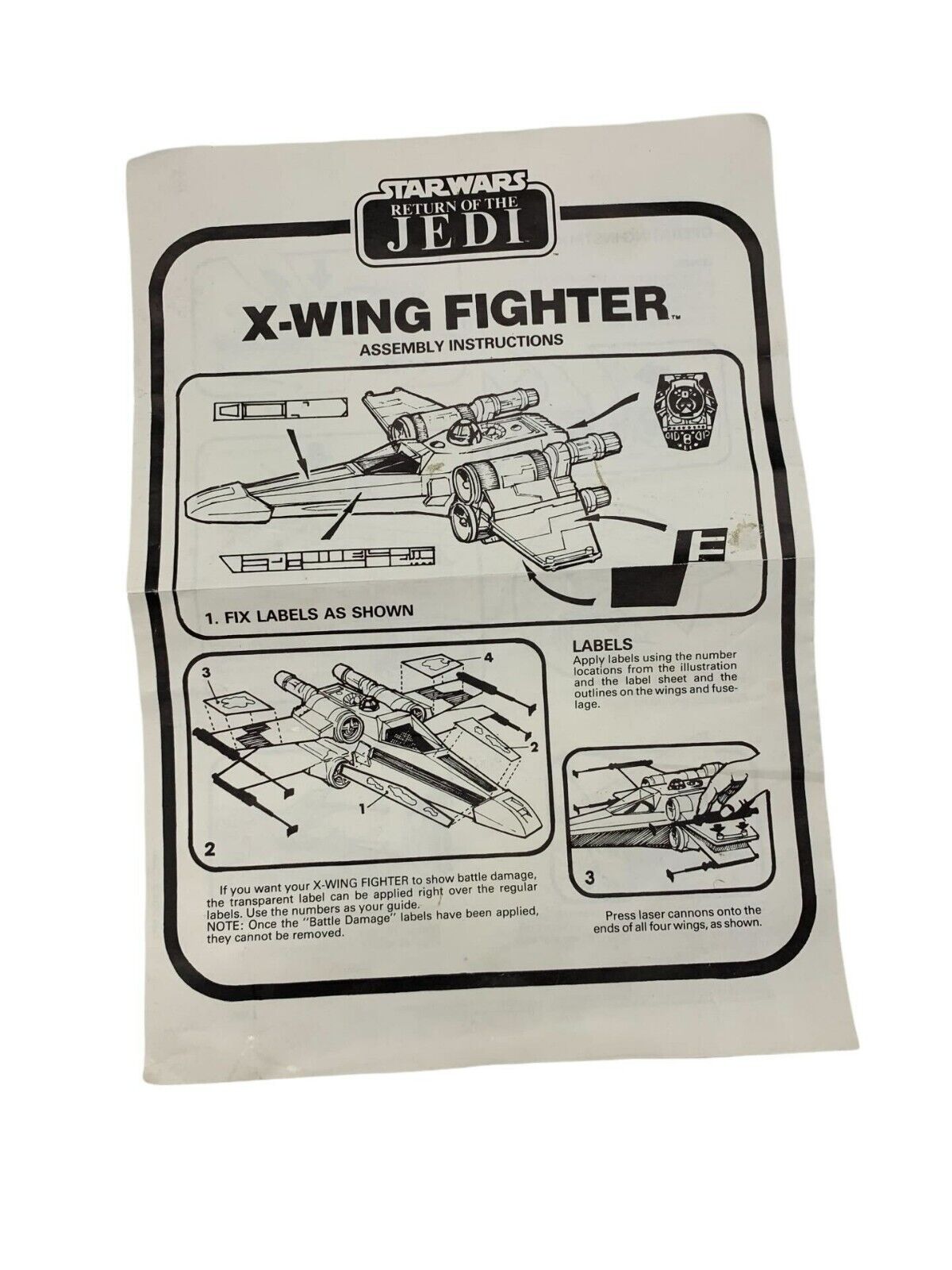 X-Wing Fighter (Battle Damaged) sold