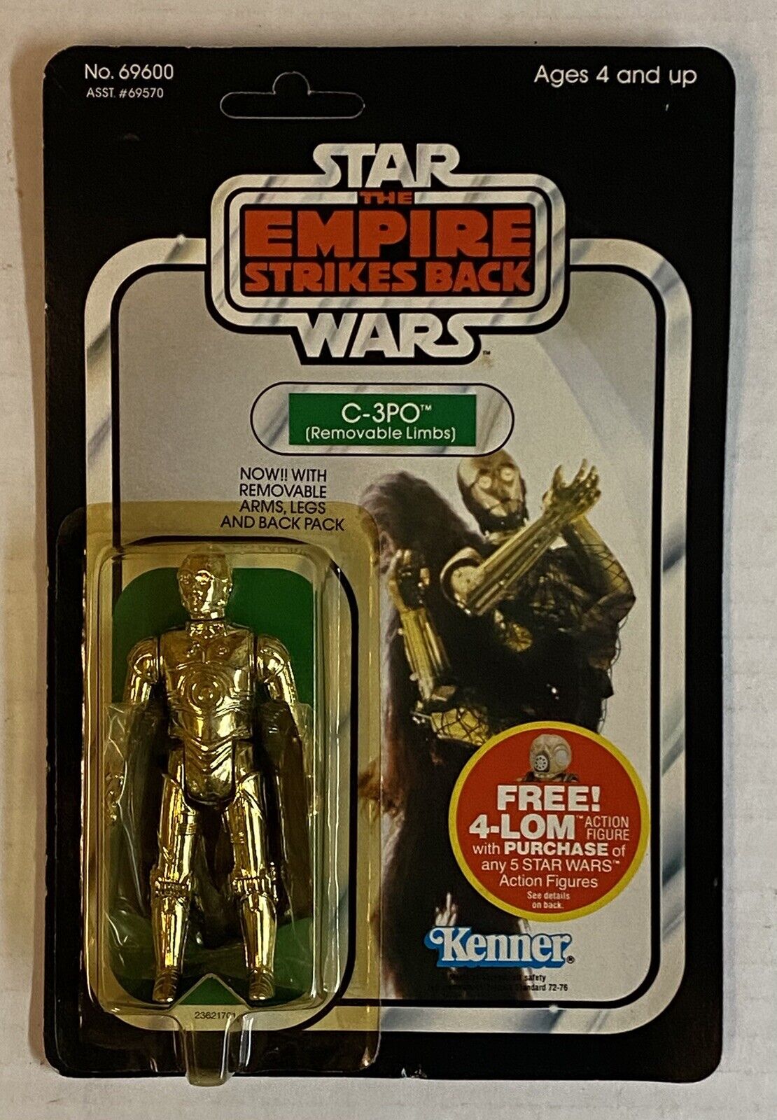 C-3PO (See-Threepio) with removable limbs sold