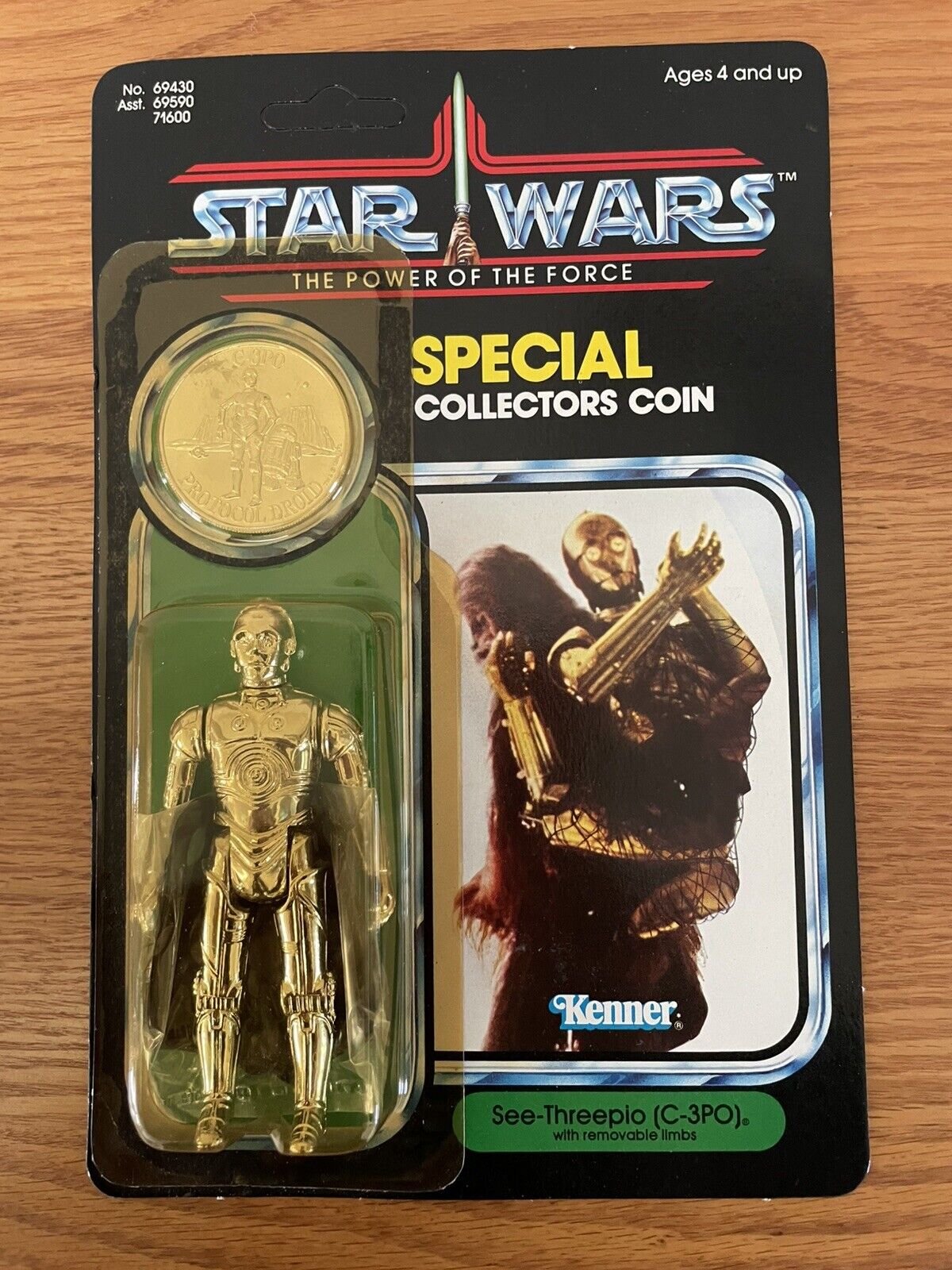 C-3PO (See-Threepio) with removable limbs sold