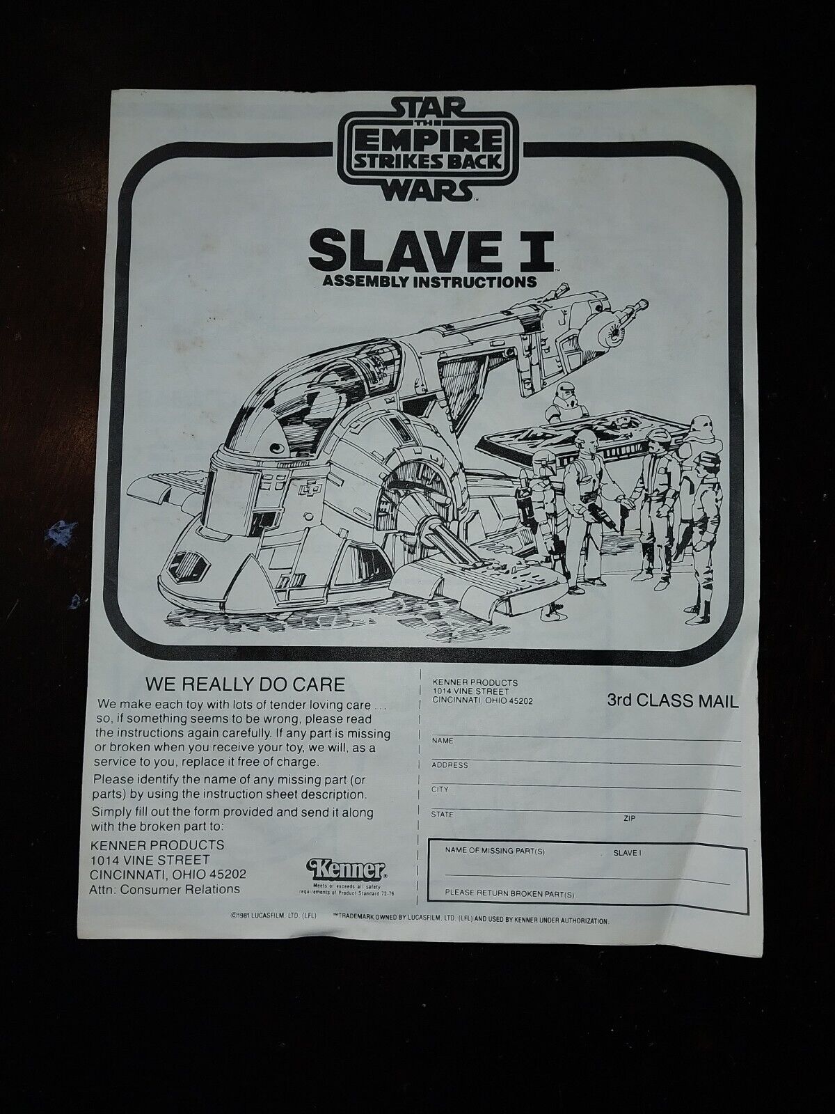 Slave 1 (Boba Fett's Spaceship) sold