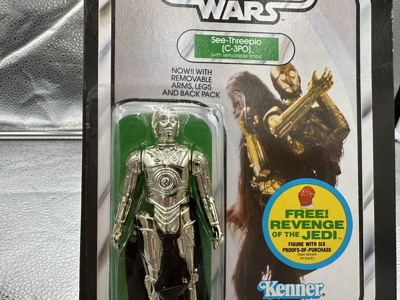 C-3PO (See-Threepio) with removable limbs sold