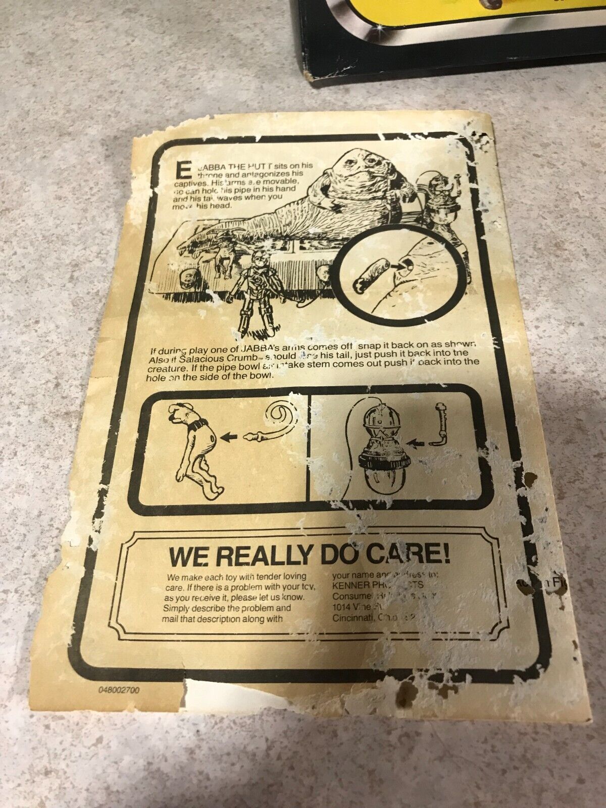 Jabba the Hutt Action Playset sold