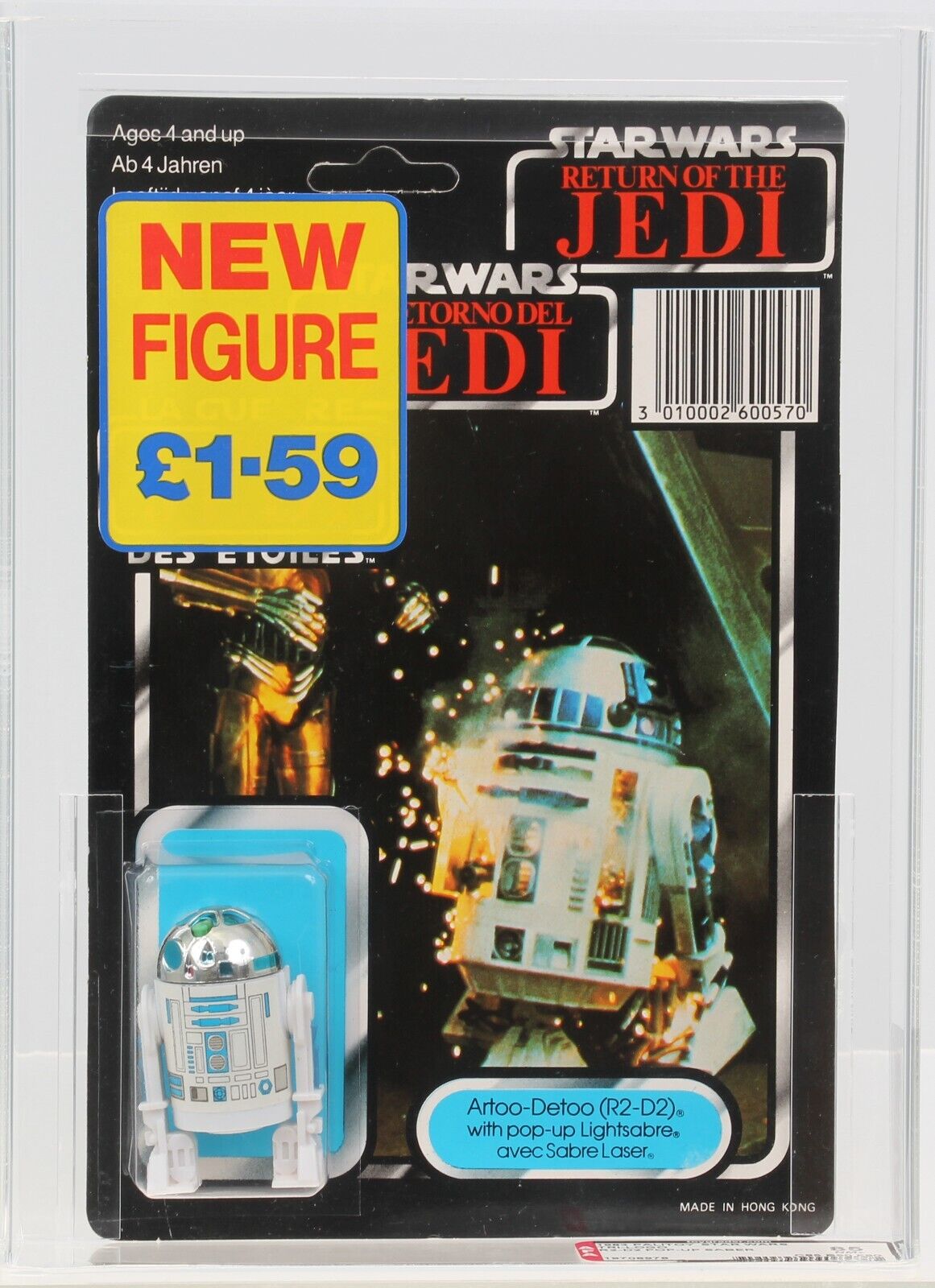 R2-D2 (Artoo-Detoo) with pop-up Lightsaber sold