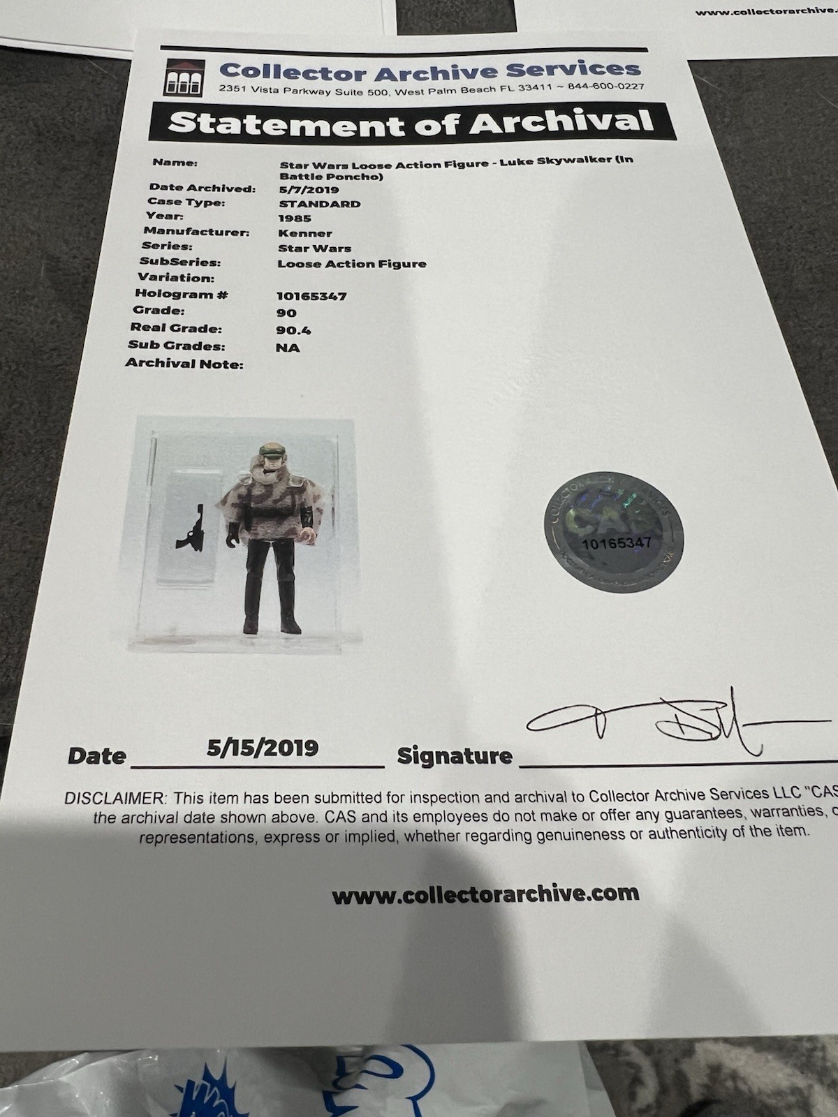 Luke Skywalker (In Battle Poncho) sold