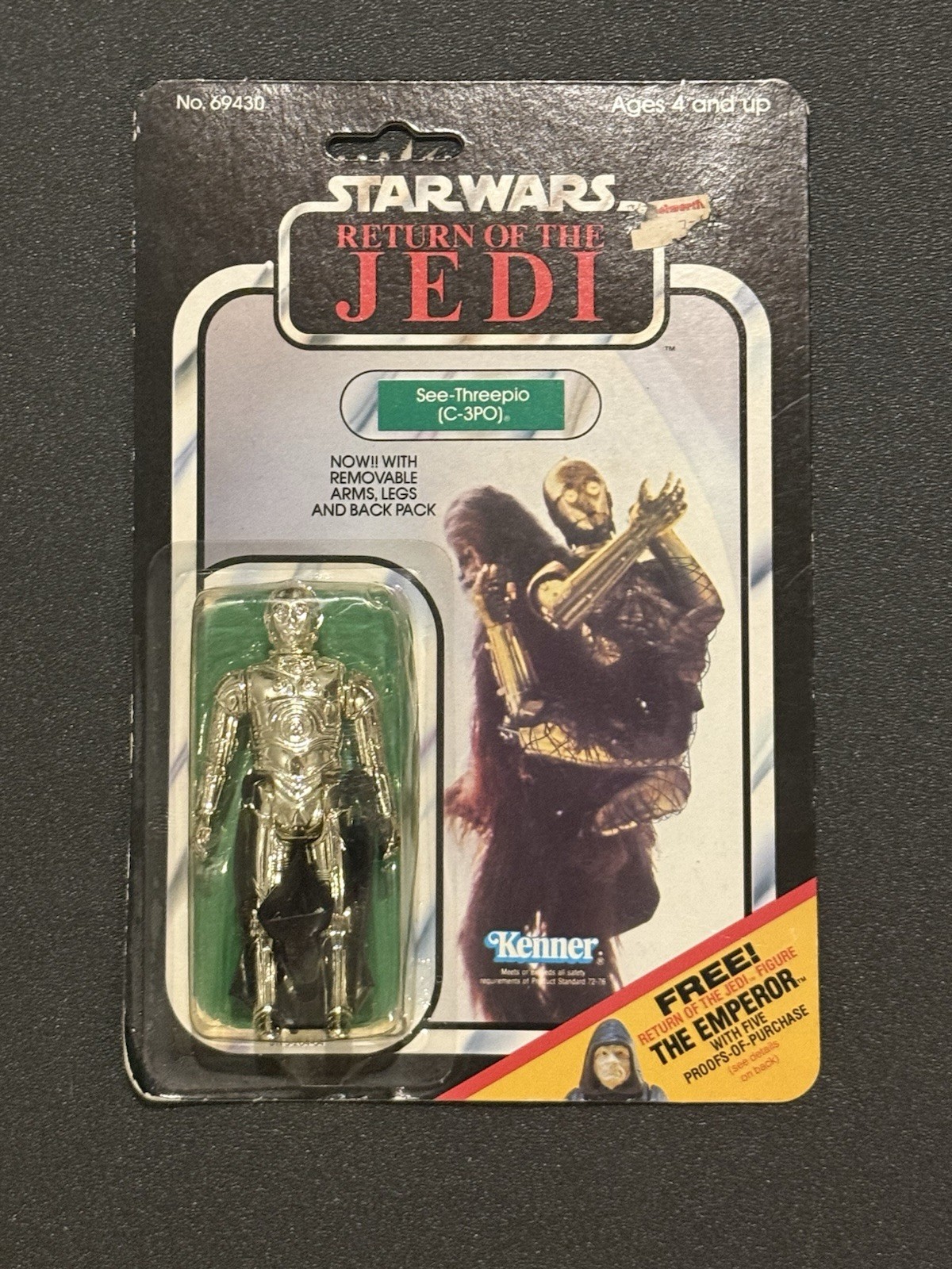 C-3PO (See-Threepio) with removable limbs sold