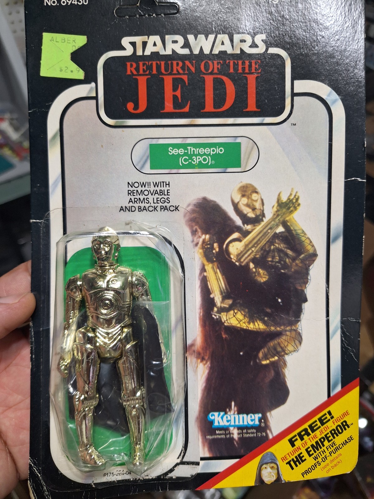 C-3PO (See-Threepio) with removable limbs sold