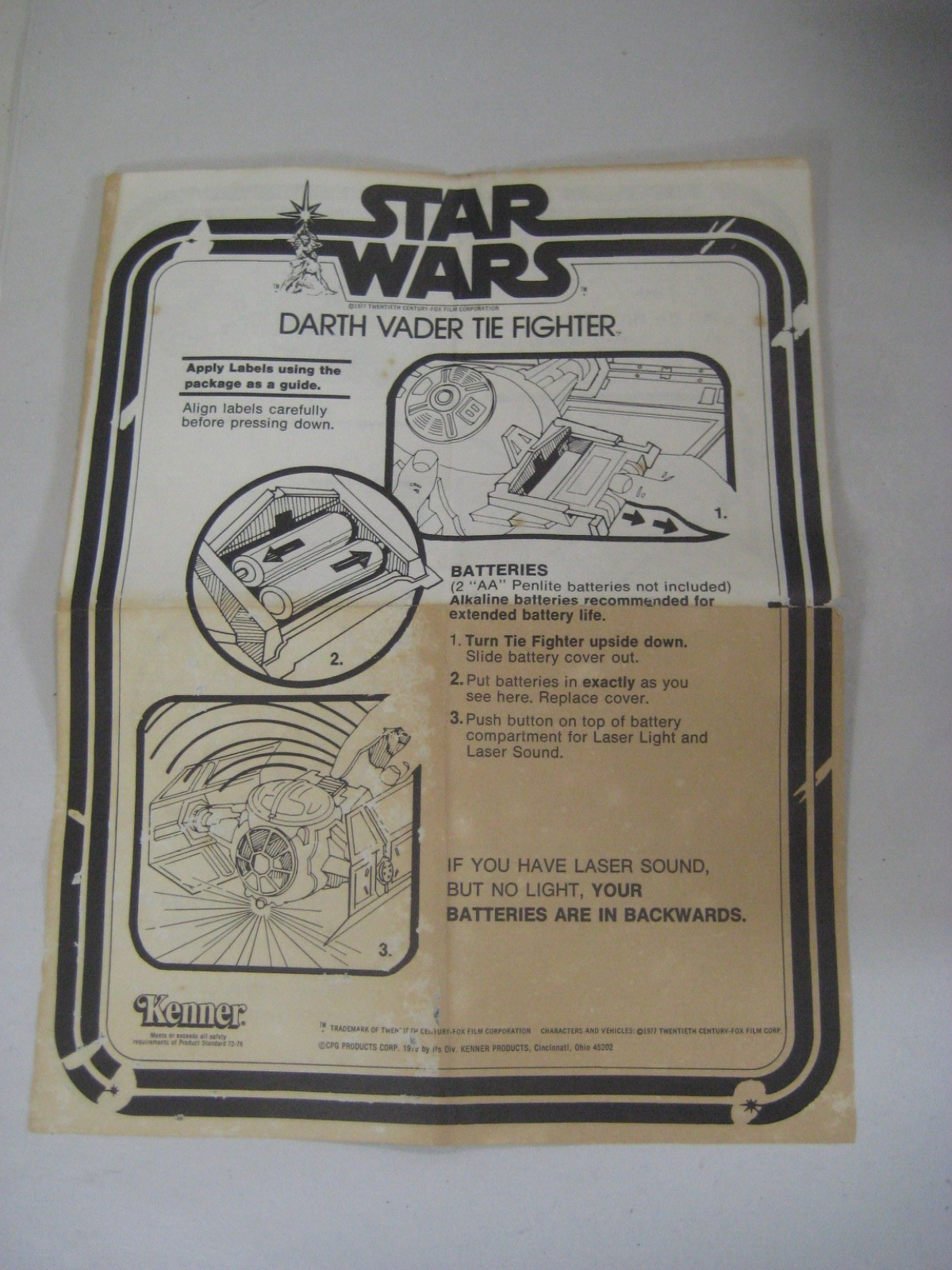Darth Vader TIE Fighter sold