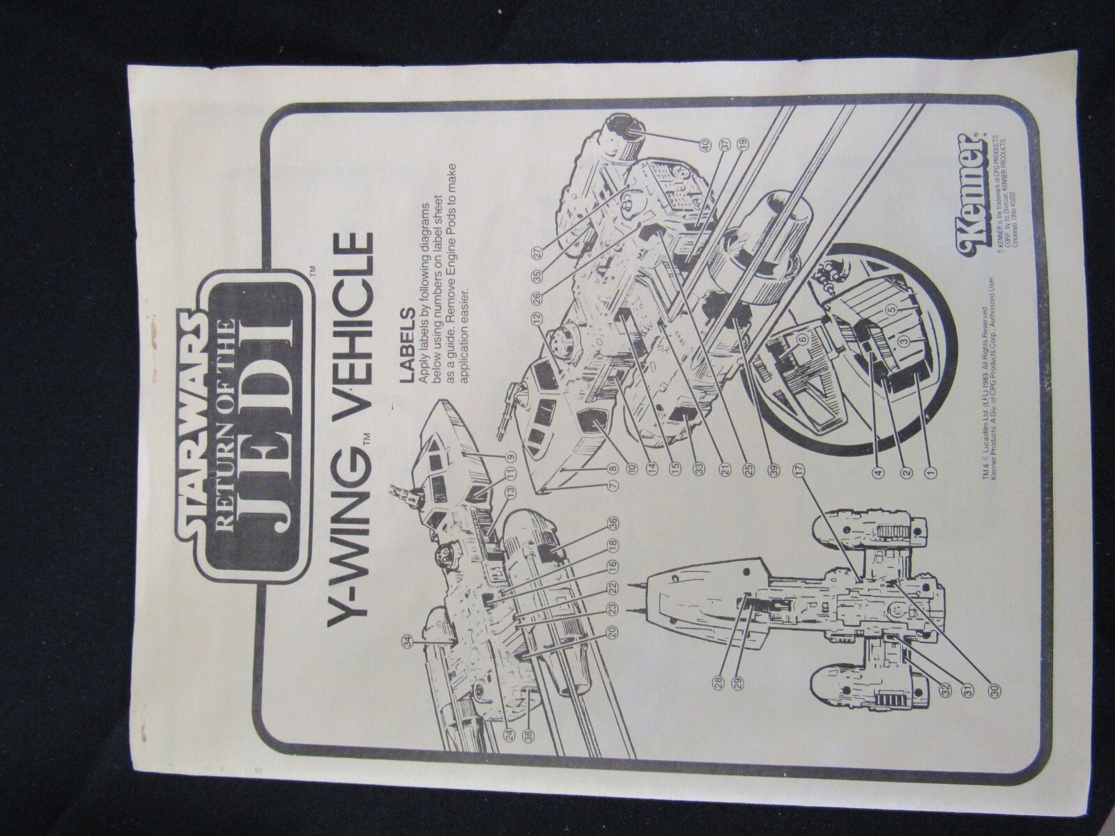 Y-Wing Fighter sold
