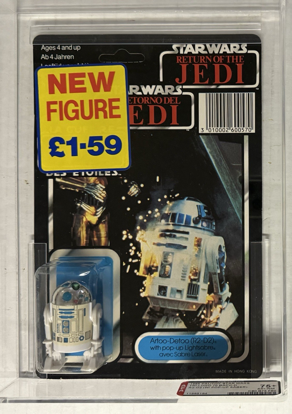 R2-D2 (Artoo-Detoo) with pop-up Lightsaber sold