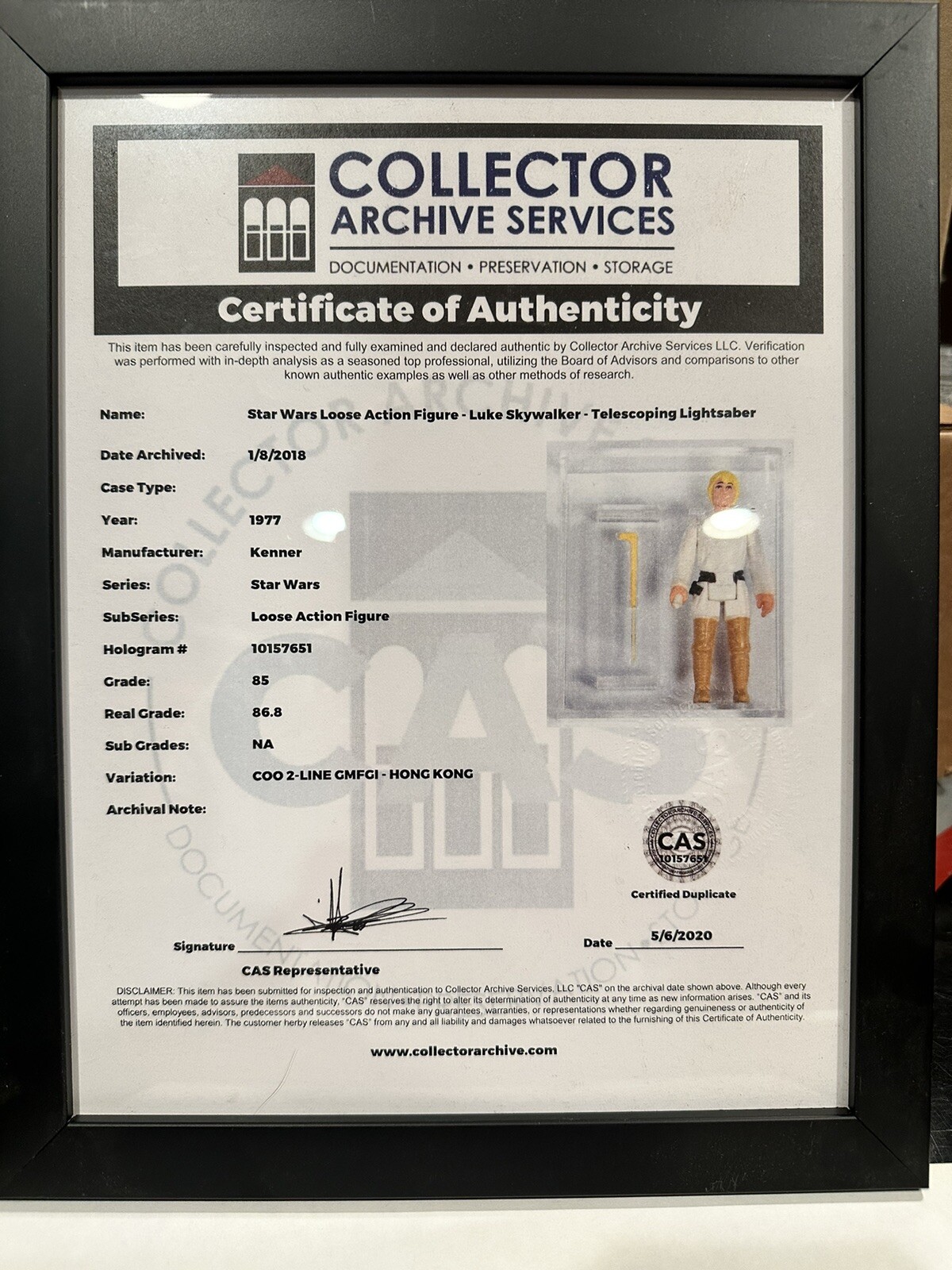 Luke Skywalker sold