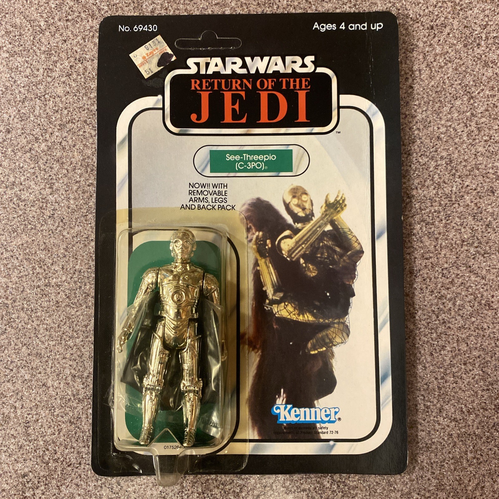 C-3PO (See-Threepio)  with removable limbs sold