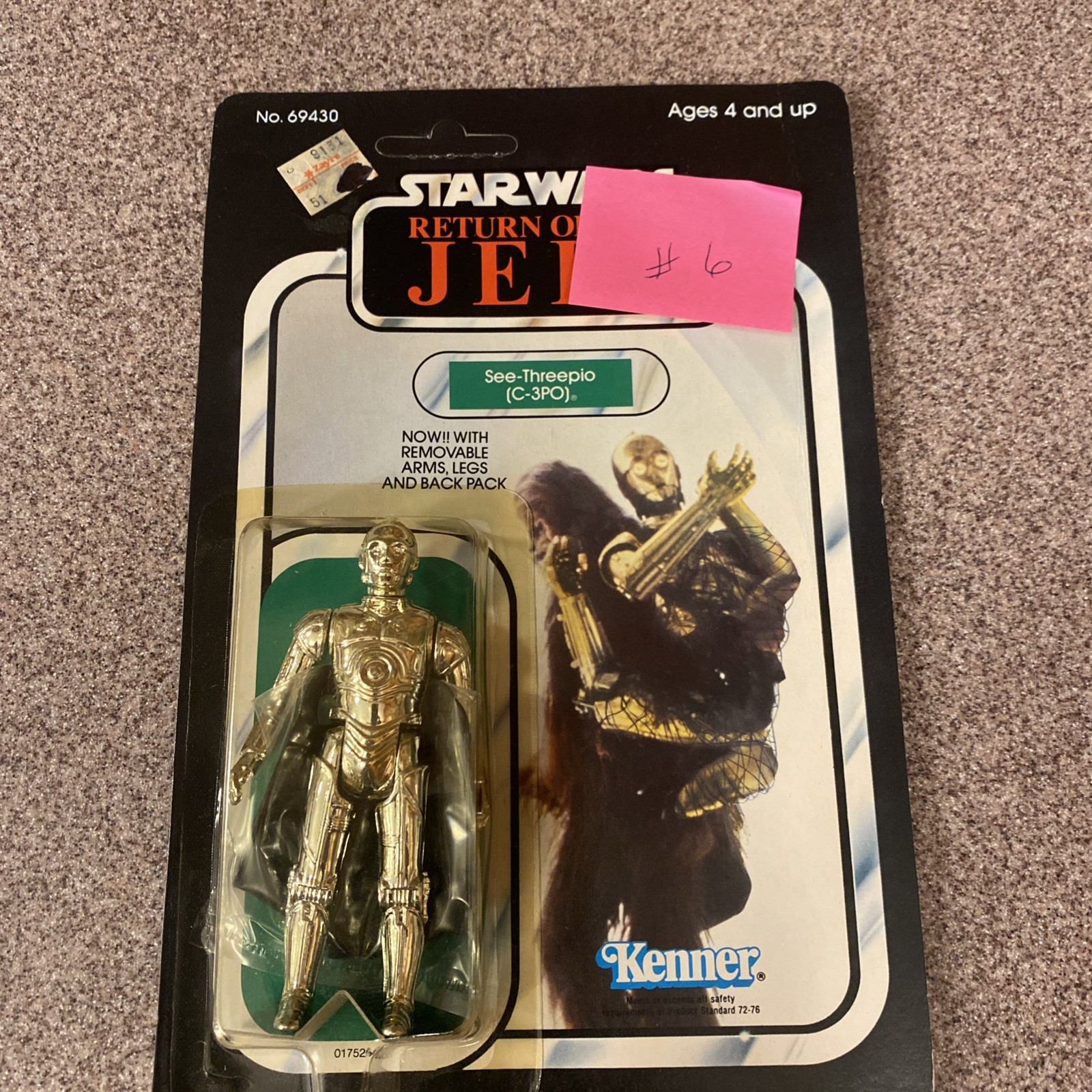 C-3PO (See-Threepio)  with removable limbs sold