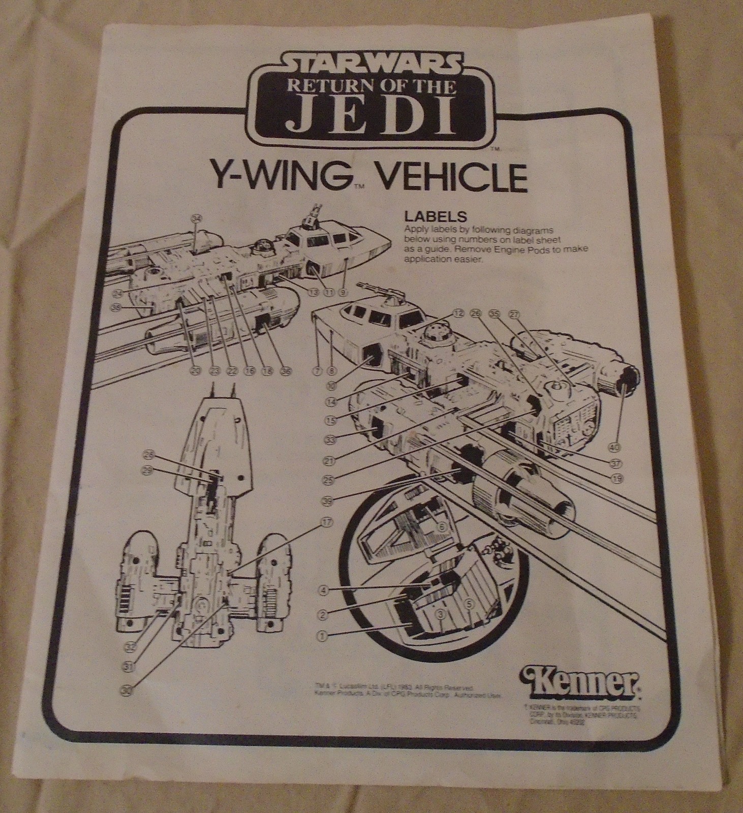 Y-Wing Fighter sold