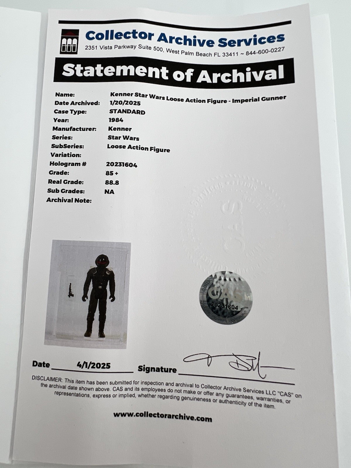 Imperial Gunner sold