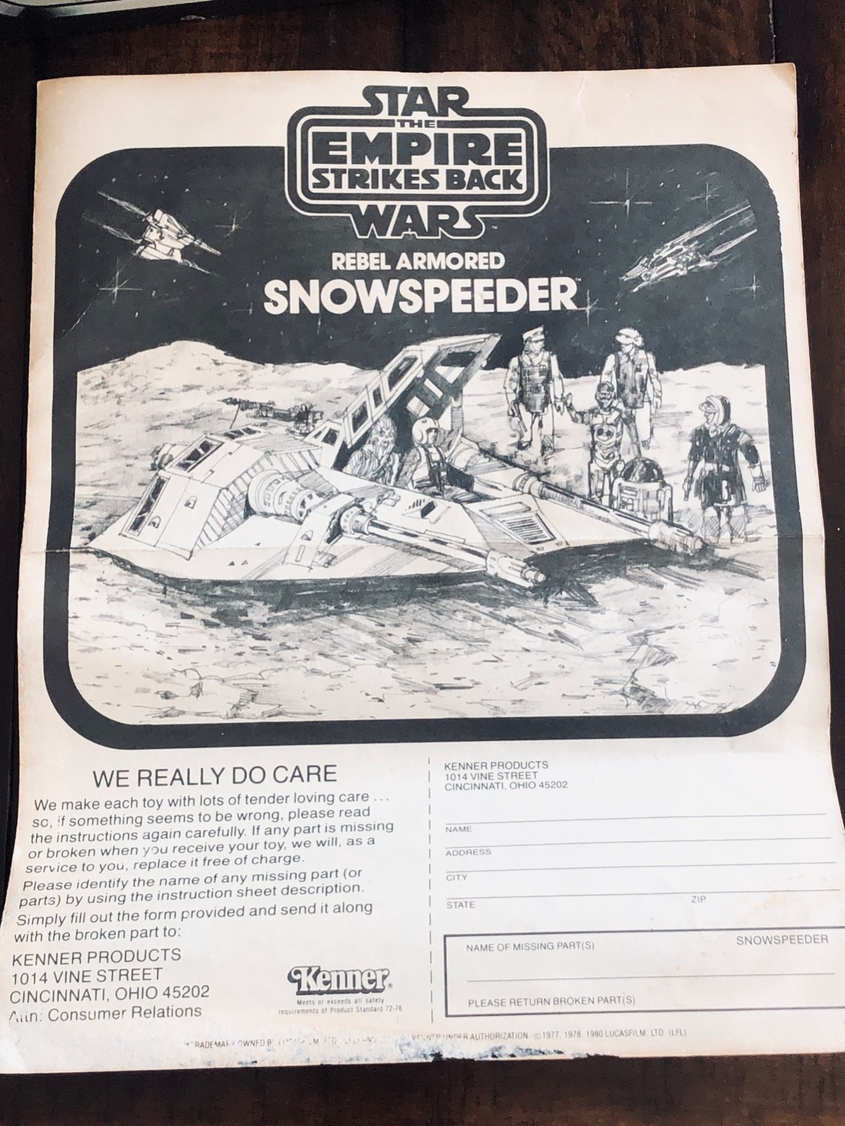 Rebel Armored Snowspeeder sold
