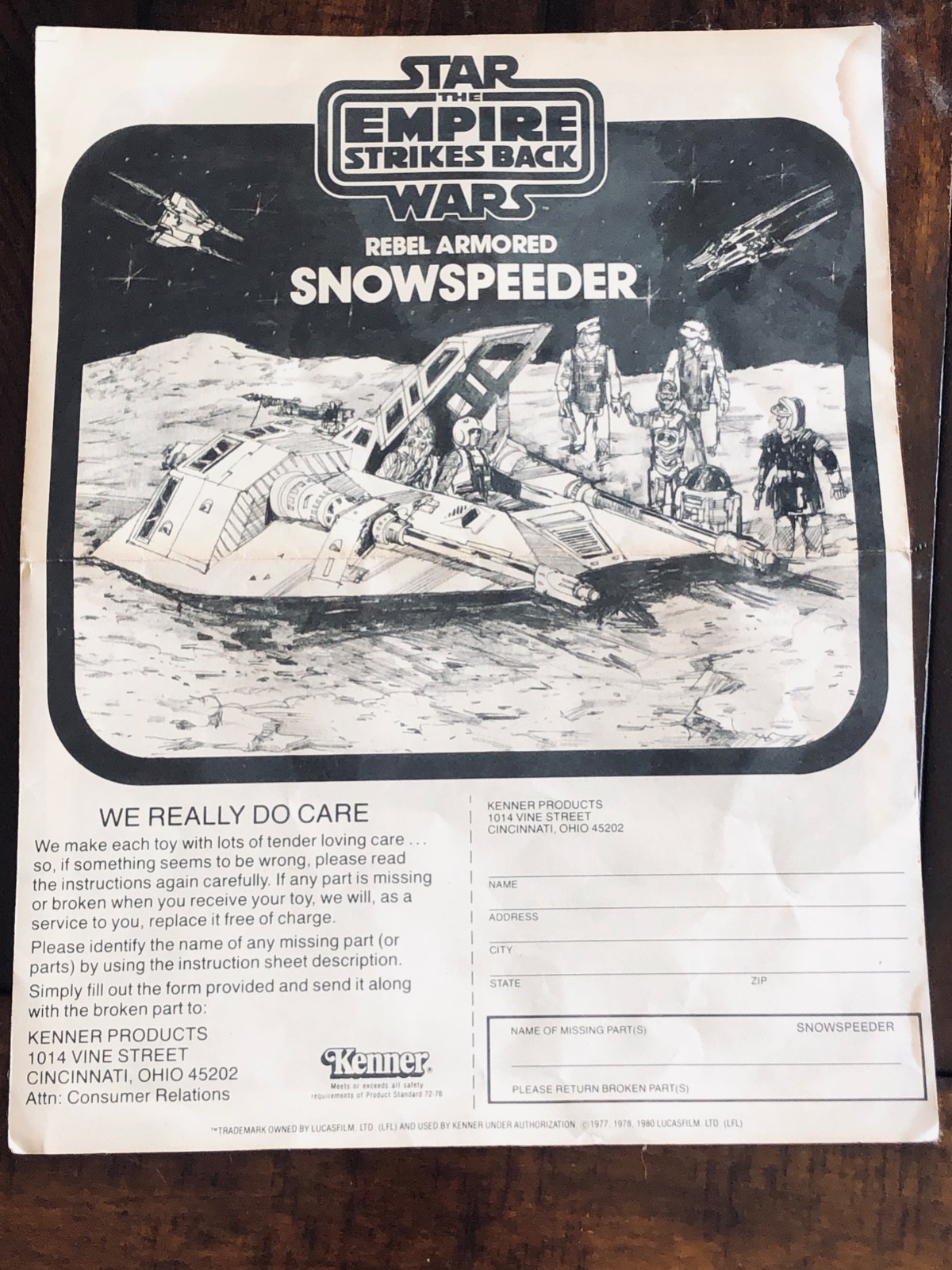 Rebel Armored Snowspeeder sold