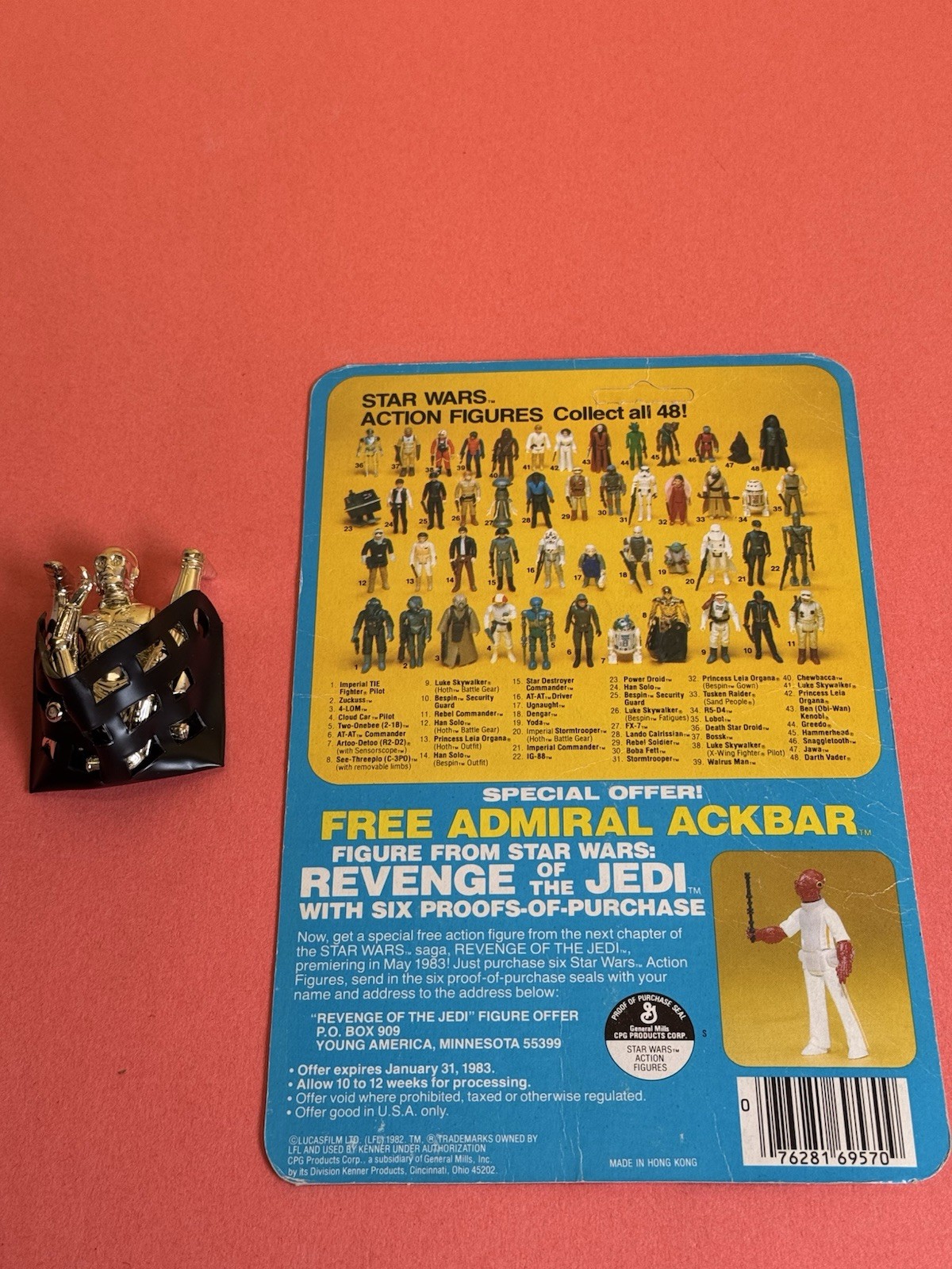 C-3PO (See-Threepio)  with removable limbs sold