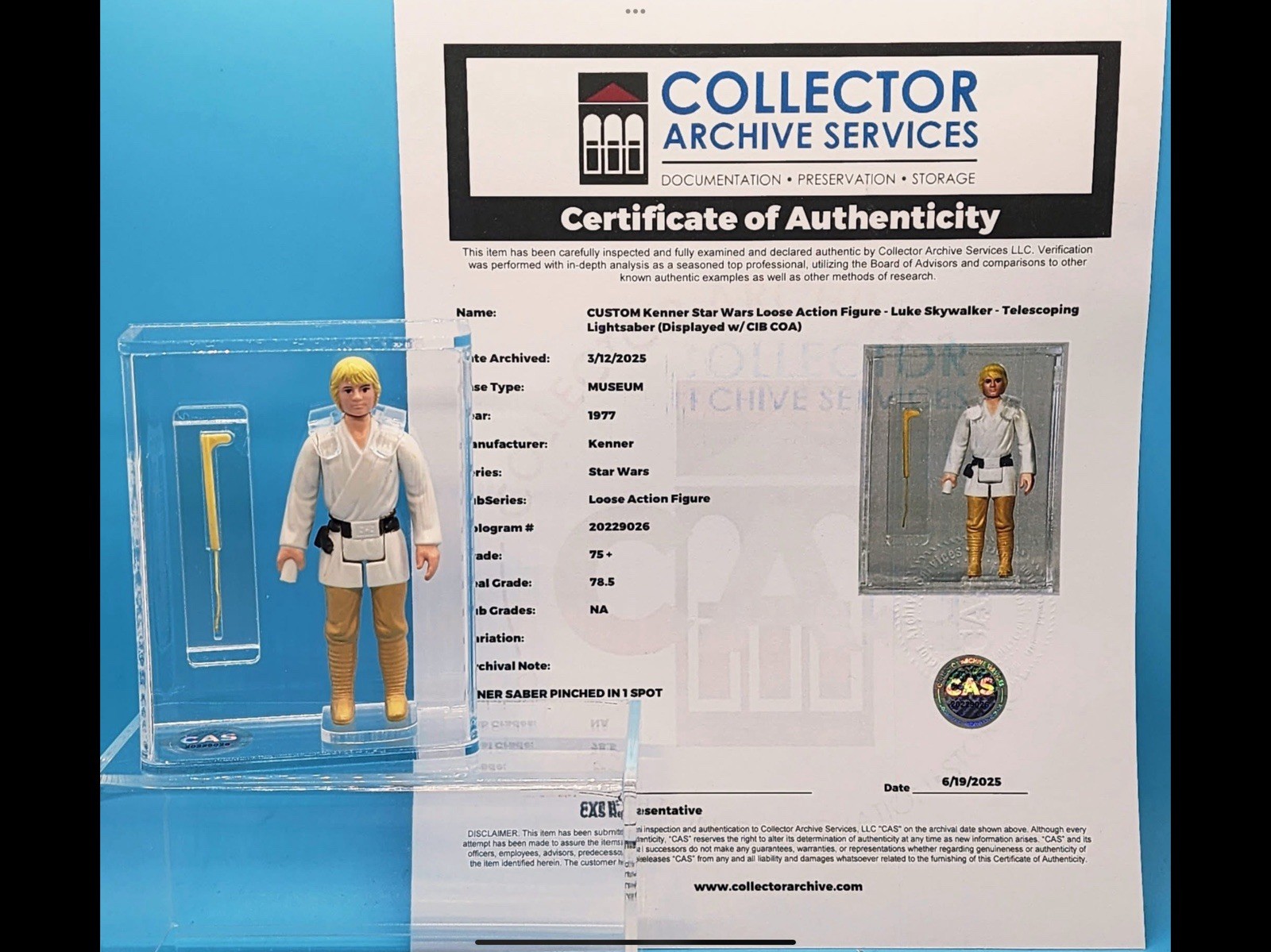 Luke Skywalker sold