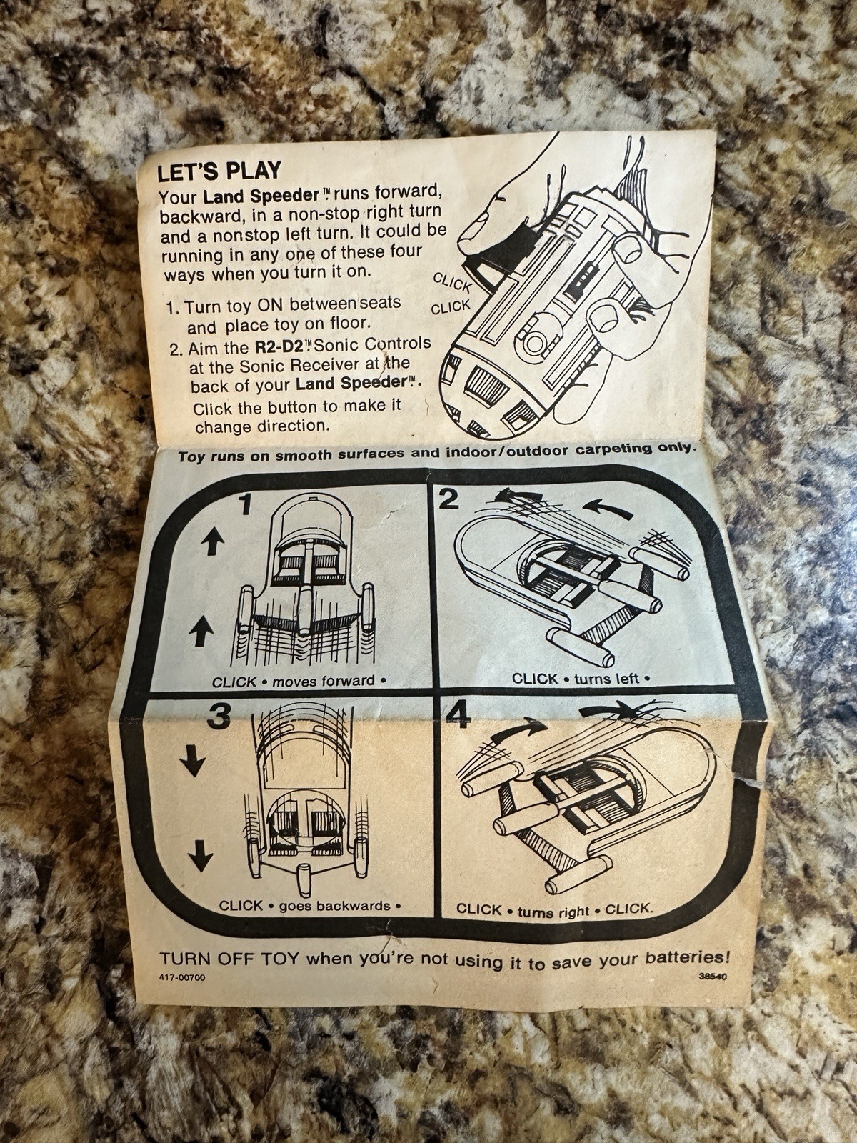 Sonic Controlled Landspeeder sold