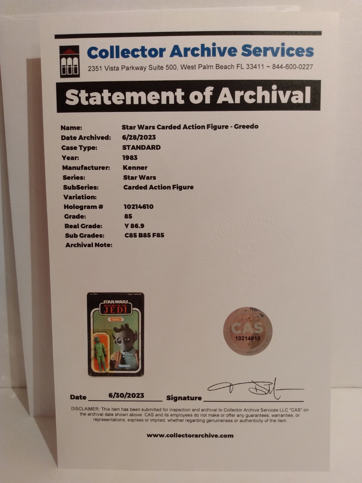 Greedo sold