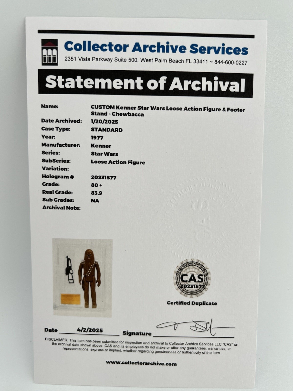 Chewbacca sold