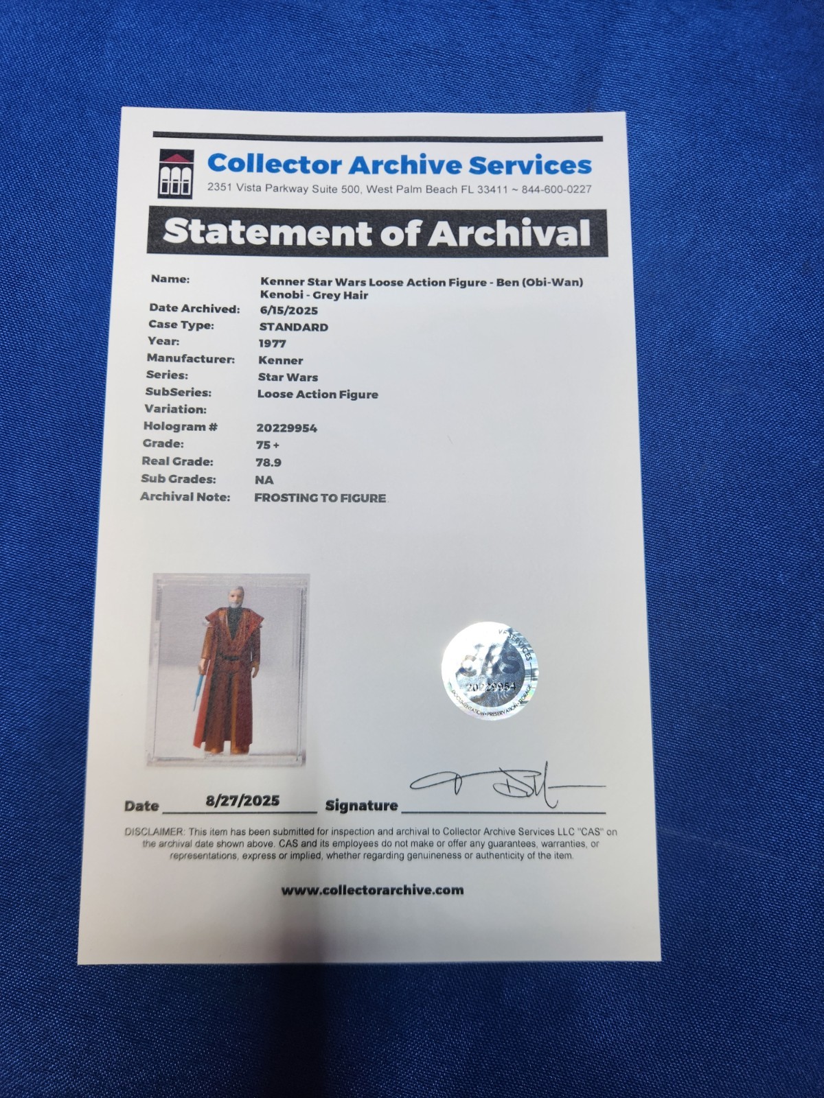 Ben (Obi-Wan) Kenobi sold