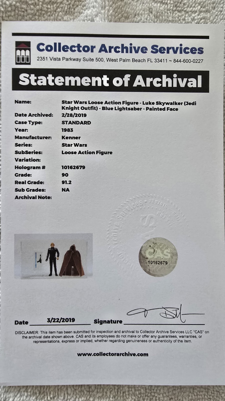 Luke Skywalker (Jedi Knight Outfit) sold