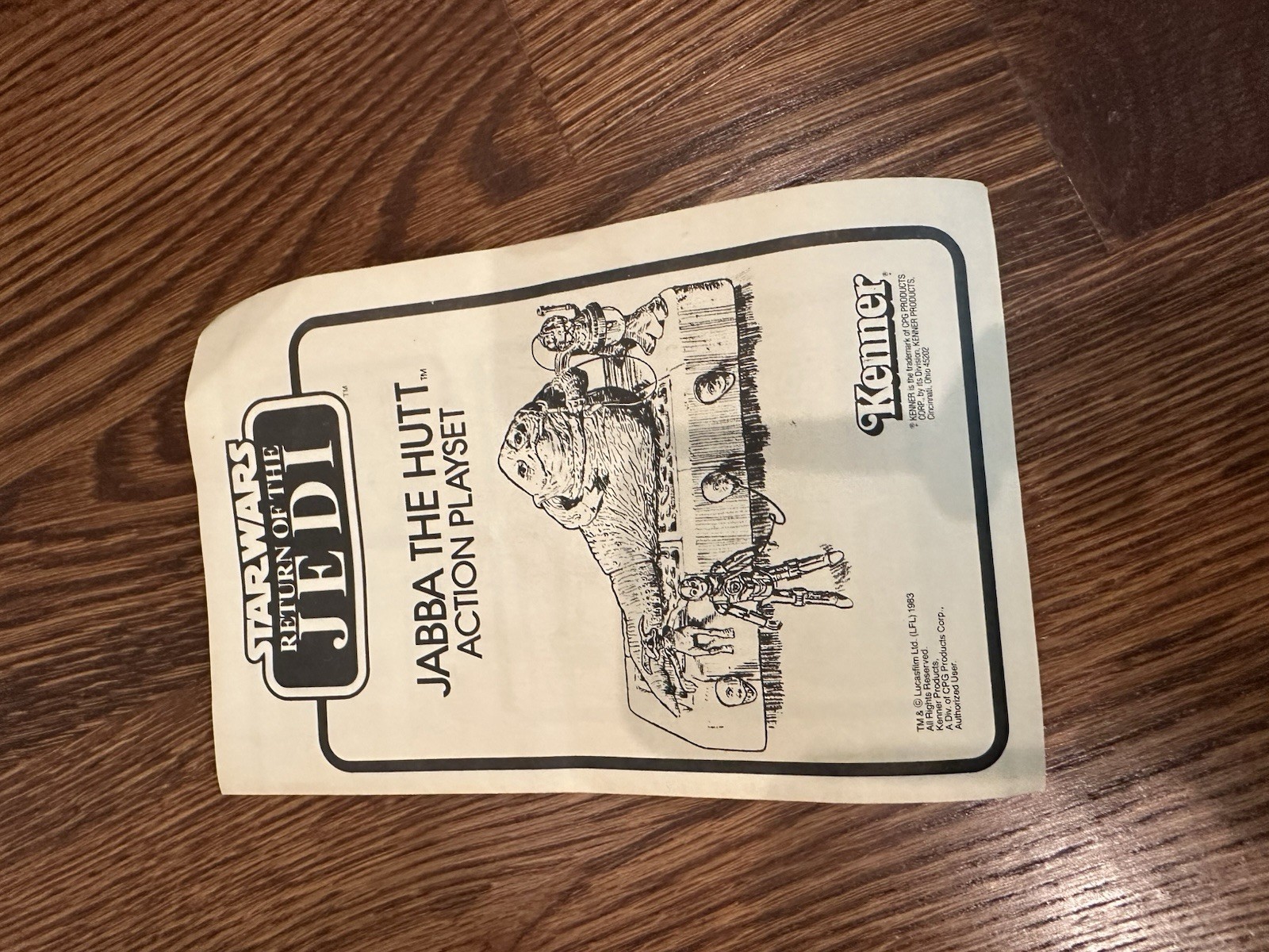 Jabba the Hutt Action Playset sold