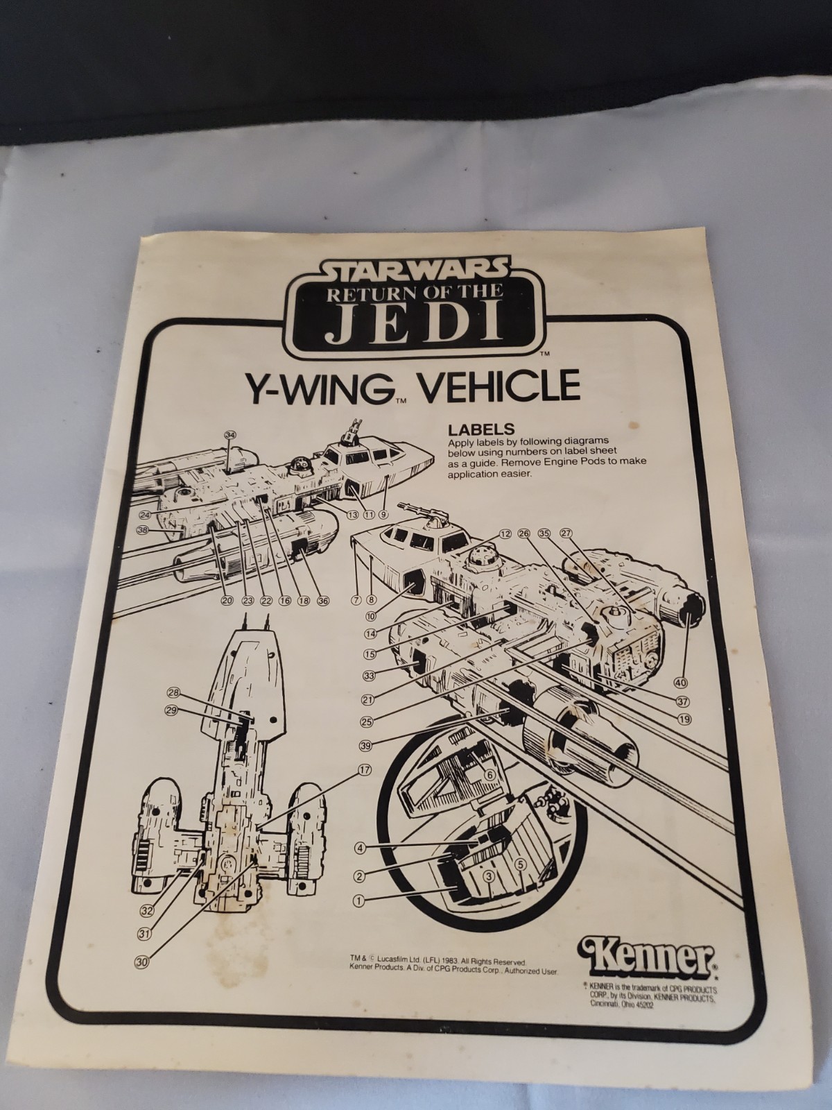 Y-Wing Fighter sold
