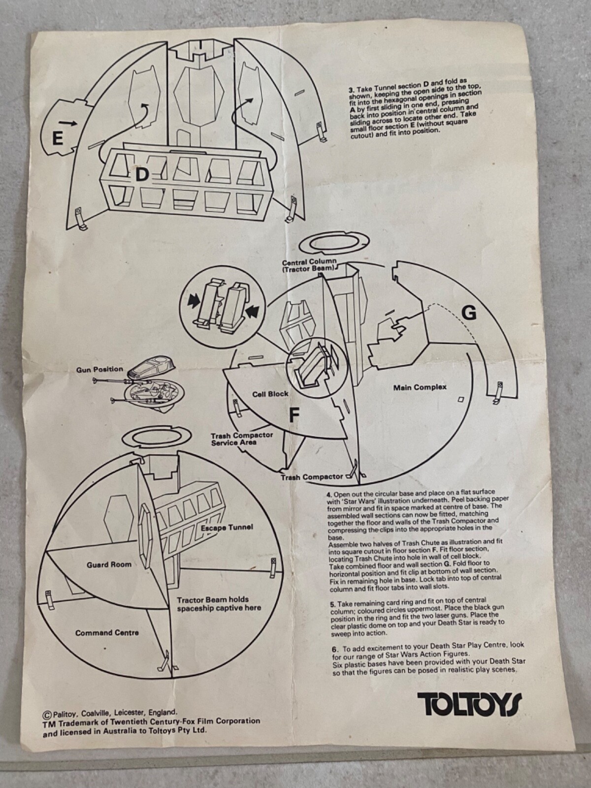 Death Star Playset (Palitoy) sold