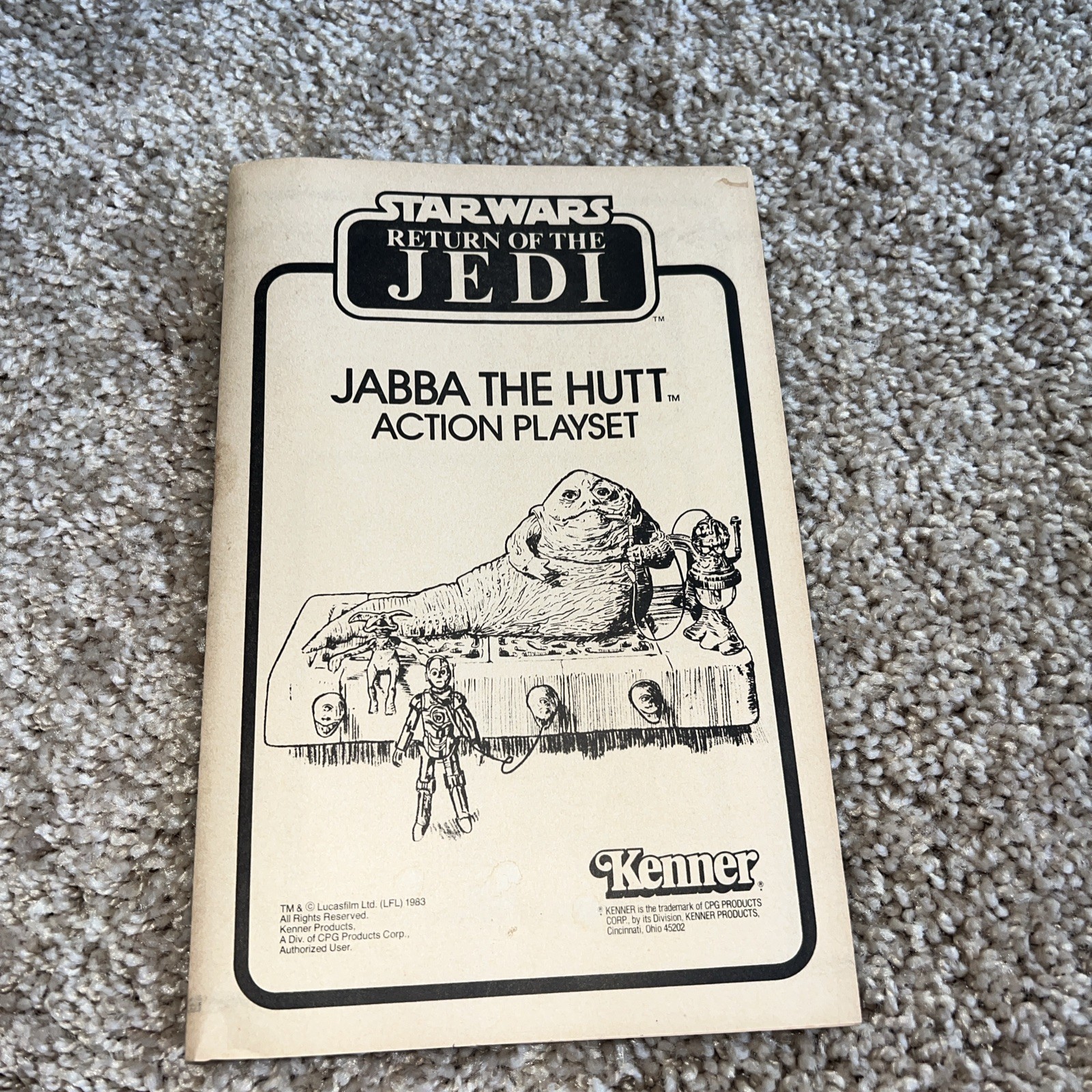 Jabba the Hutt Action Playset sold