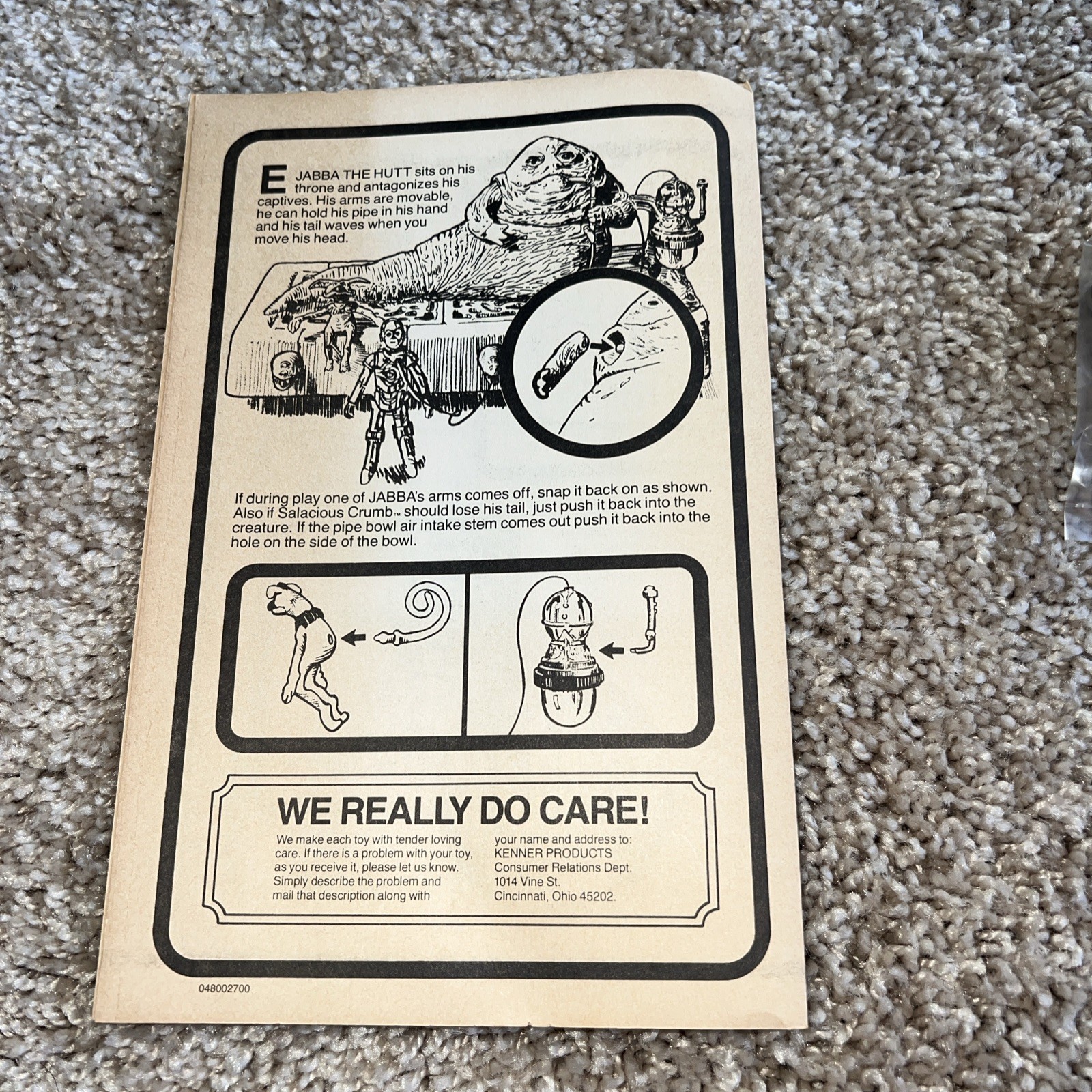 Jabba the Hutt Action Playset sold