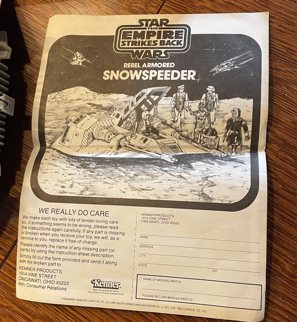 Rebel Armored Snowspeeder sold