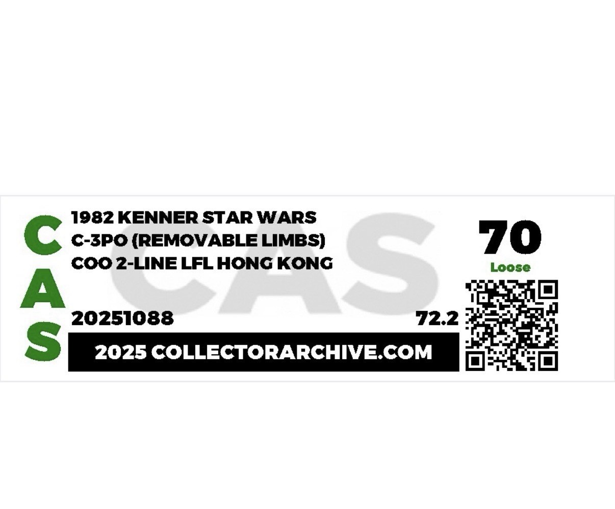 C-3PO (See-Threepio)  with removable limbs sold